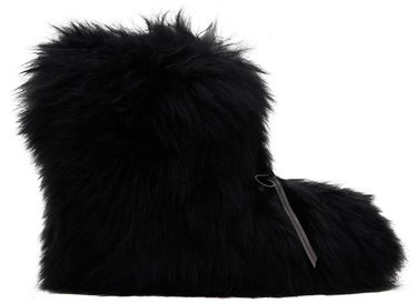 Палта We11done We11done Fur Moccasin Boots Черно | WD-AO2-24-459-W-BK, 0