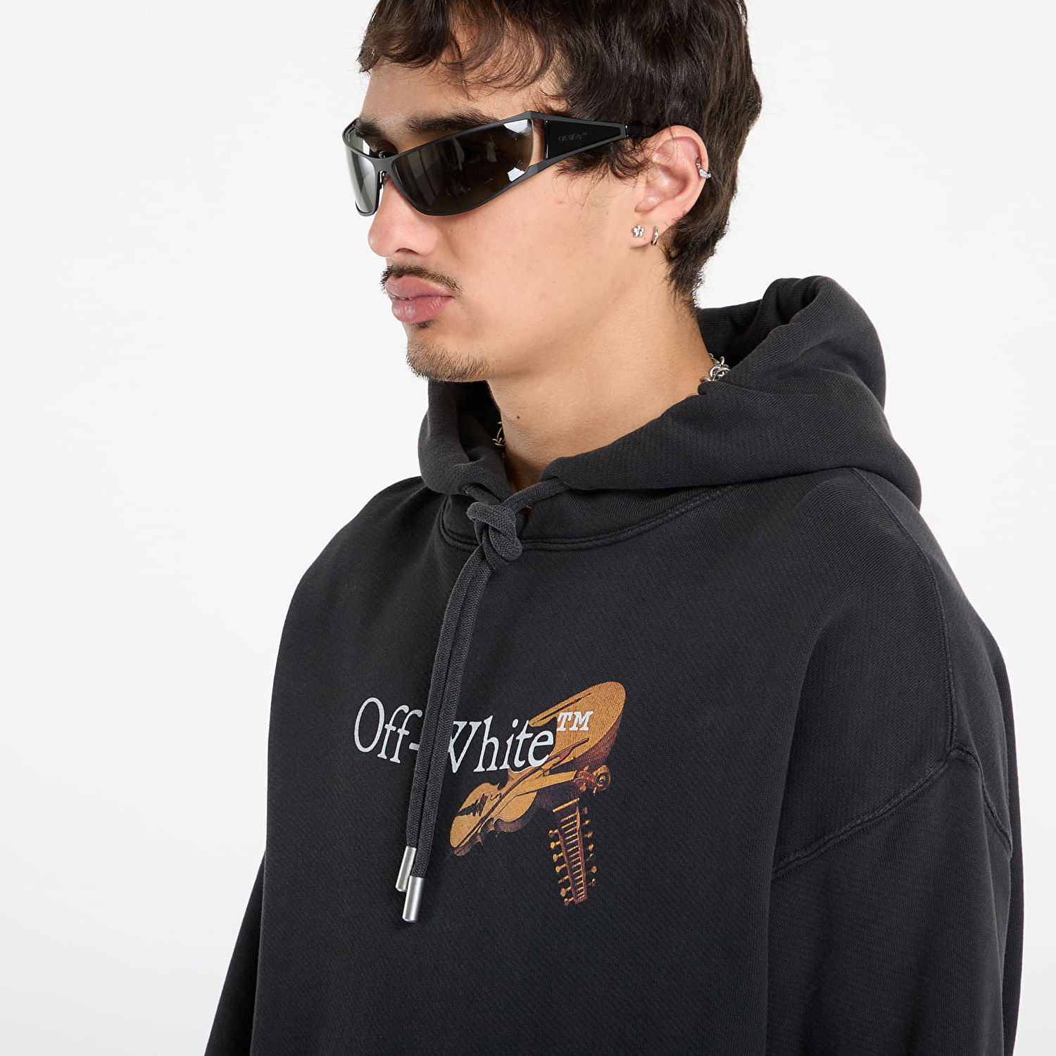 Суитчър Off-White Off-White Cupid Arrow Skate Hoodie Черно | OMBB085F25FLE0111301, 1