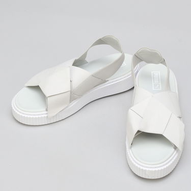 Кецове и обувки Puma Platform SandalLEA Wn's glacier gray - glacier gray Сиво | 365481 02, 2