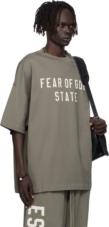 Тениска Fear of God Fear of God ESSENTIALS 90s Fit T-Shirt Зелено | 125SP254477F, 1