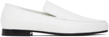 Облекло TOTEME TOTEME 'The Croco Oval' Loafers Бяло | 234-WAS813-LE0023, 0