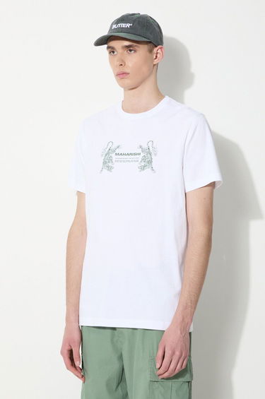 Тениска Maharishi Maharishi Double Tigers Miltype T-Shirt Бяло | 1305.WHITE, 3