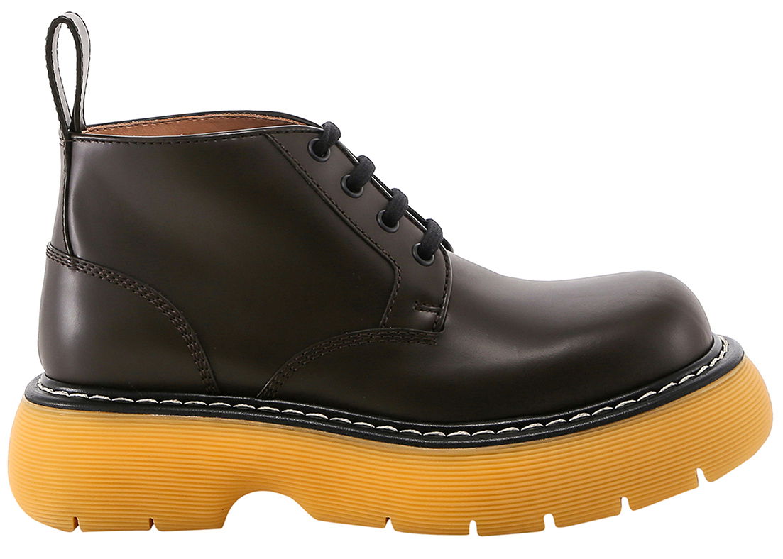 Кецове и обувки Bottega Veneta Leather Ankle Boots Кафяво | 651406V00H02062, 0