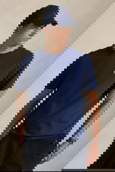 Тениска Polo by Ralph Lauren Polo Logo Cotton Crew Neck T-Shirt Тъмно синьо | 710916698, 0