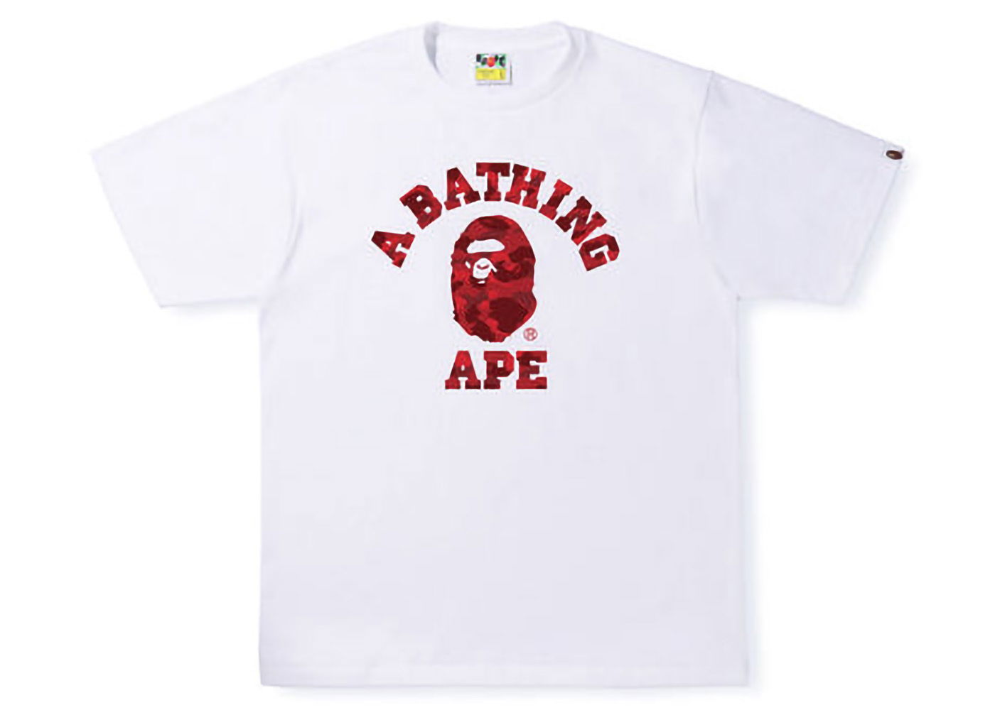Тениска BAPE Color Camo College Tee Бяло | 1I30-110-012 / 1J30-110-013, 0