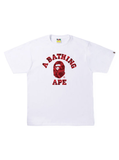 Тениска BAPE Color Camo College Tee Бяло | 1I30-110-012 / 1J30-110-013