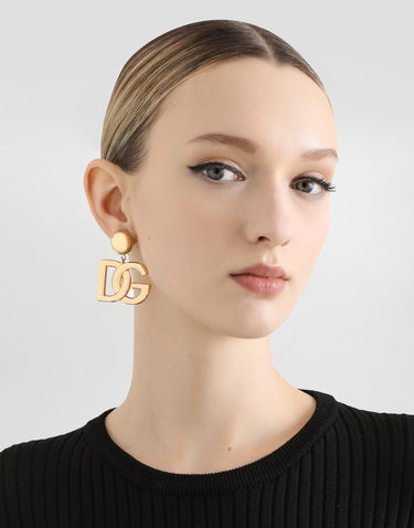 Обеци Dolce & Gabbana Dolce & Gabbana DG Logo Earrings Onesize Металик | WEN6P2W1111ZOO00, 1