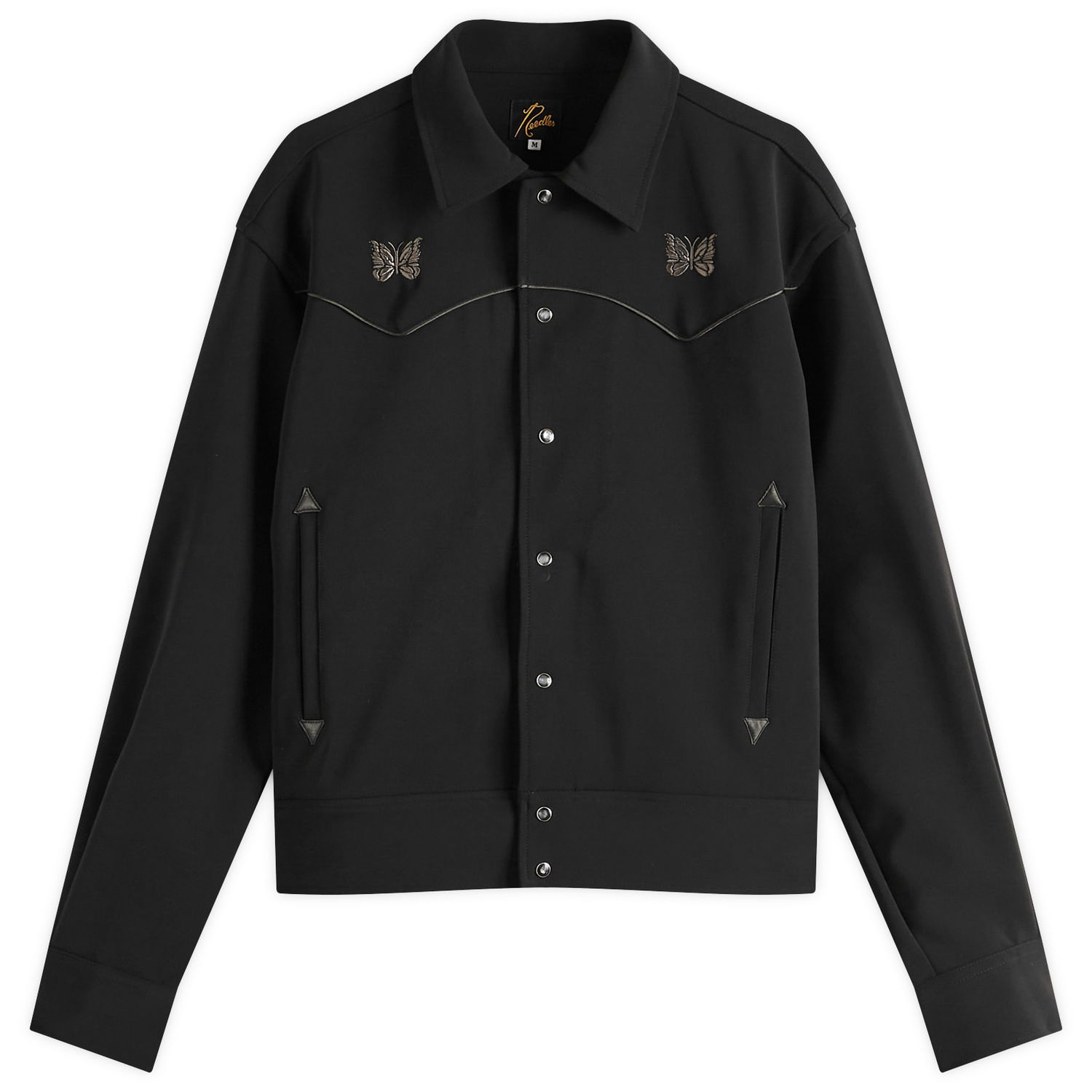 Яке Needles Needles Piping Cowboy Jacket, Size Large Черно | QV217-C, 1