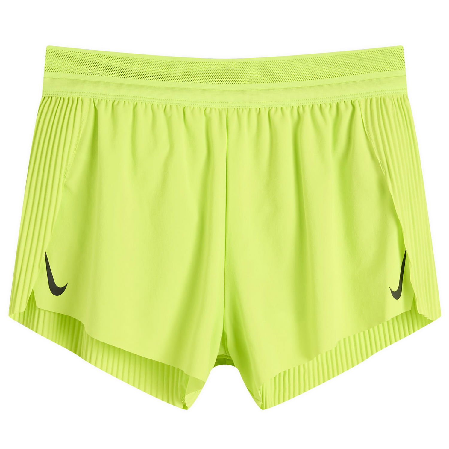 Къси панталони Nike Aeroswift 3" Running Shorts with Perforated Waistband and Pleated Sides Жълто | FN2328-389, 0