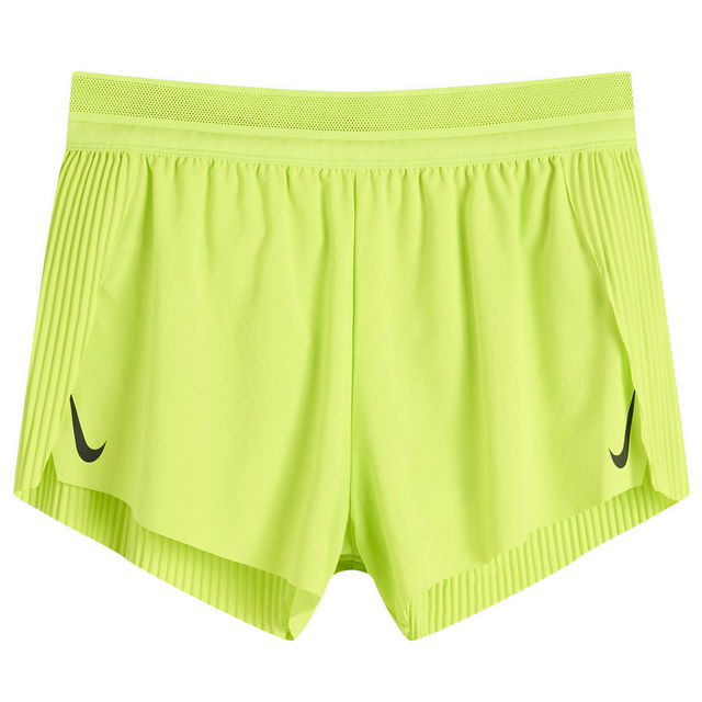 Aeroswift 3" Running Shorts with Perforated Waistband and Pleated Sides