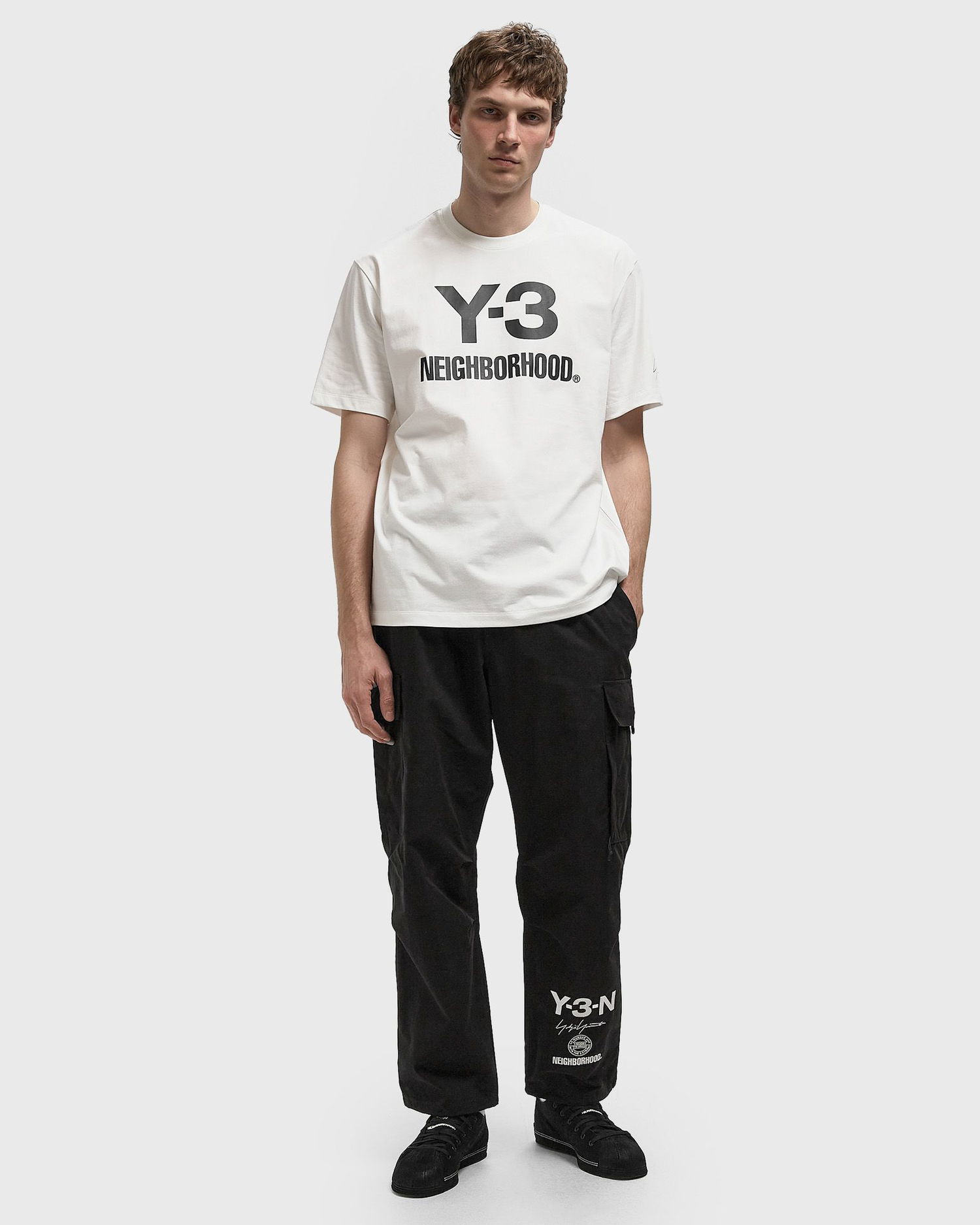 Карго панталони Y-3 Y-3-N Yohji Yamamoto NEIGHBORHOOD Relaxed Fit Drawstring Multi-Pocket Cargo Pants Черно | JW7003, 1
