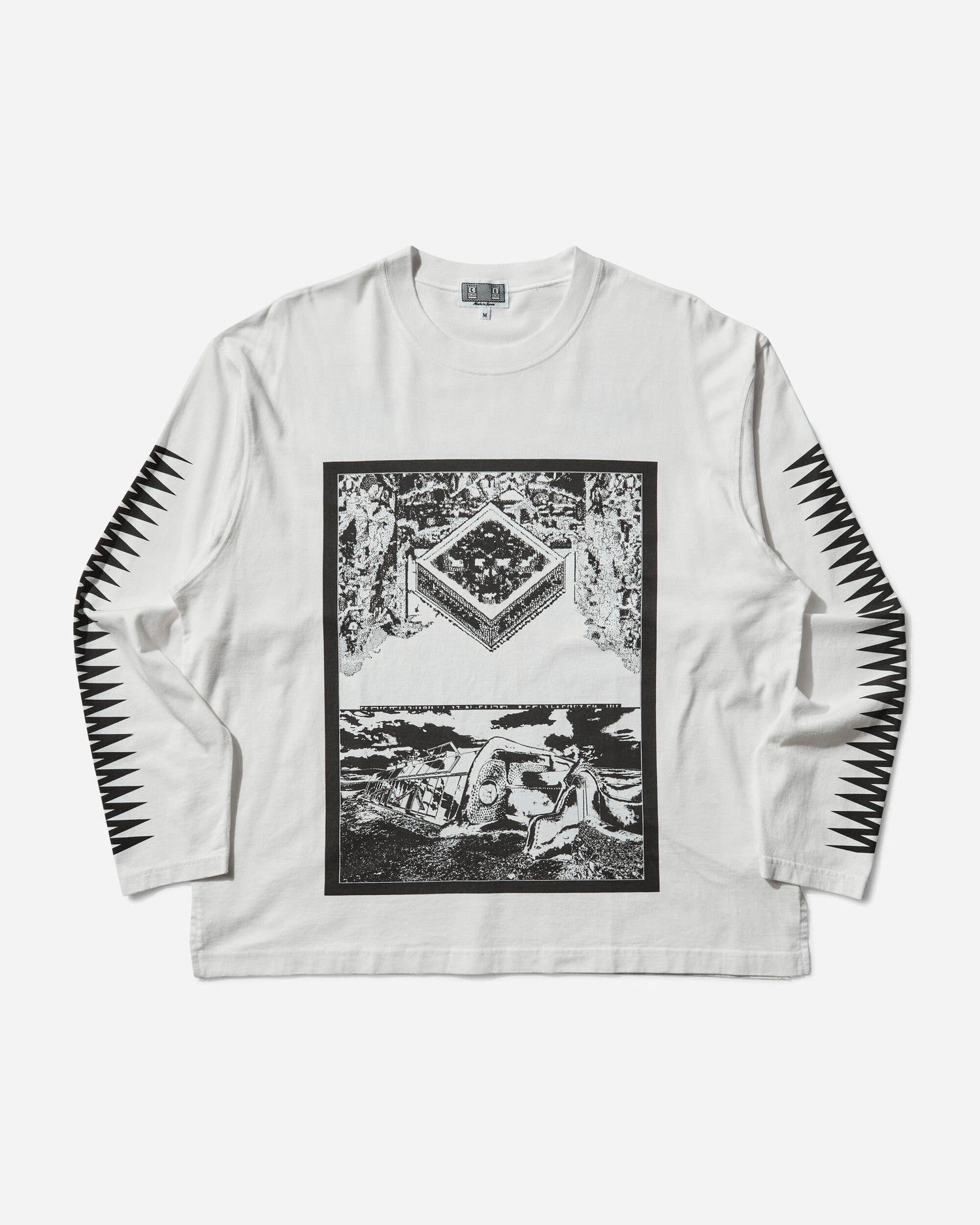 Тениска Cav Empt Century Cameo Longsleeve T-Shirt Бяло | CES28LT03 WHITE, 1