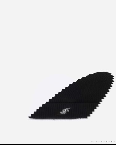 Шапка Stone Island Ribbed Knit Beanie with Logo Patch Черно | K2S15N100012S00B4.V0029, 3