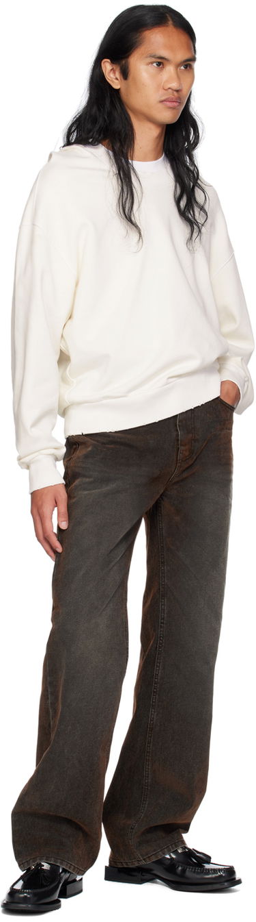 Суитчър We11done Wide Neck Sweatshirt Бяло | WD-TH2-24-801-U-WH, 3