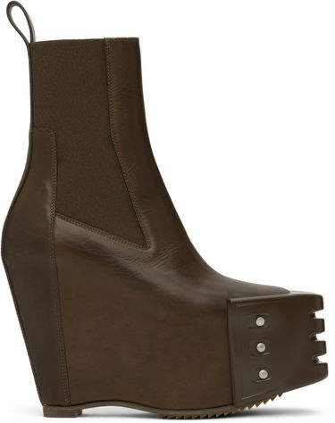 Облекло Rick Owens Rick Owens Porterville Grilled Wedge Beatle Chelsea Boots Кафяво | RO02D3848 LOOGR, 0