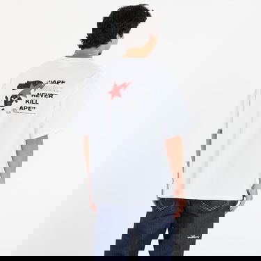 Тениска BAPE Bape Sta Ape Face Relaxed Fit Tee L Бяло | 001TEL801321MWHT, 2