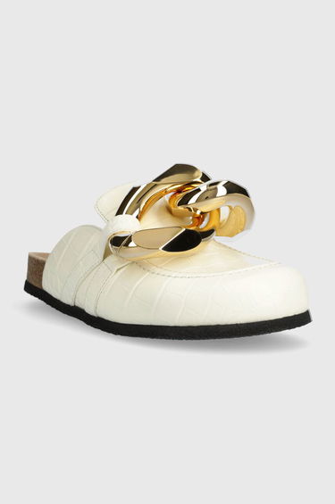 Кецове и обувки JW Anderson Chain Loafer Mules Бяло | ANW35004E.101, 1