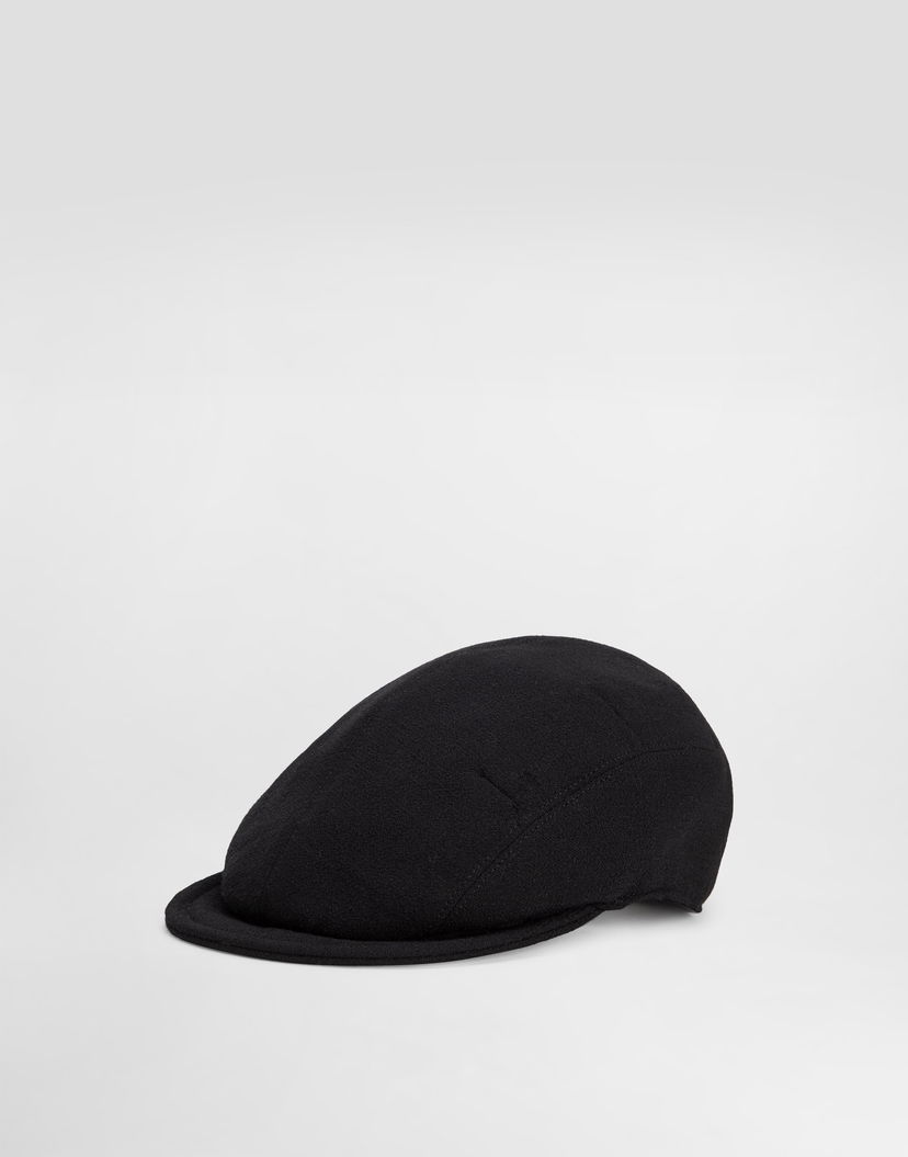 Шапка с козирка Dolce & Gabbana Dolce & Gabbana Wool Crepe Cap With DG Coin Черно | FH665AGDDDNN0000
