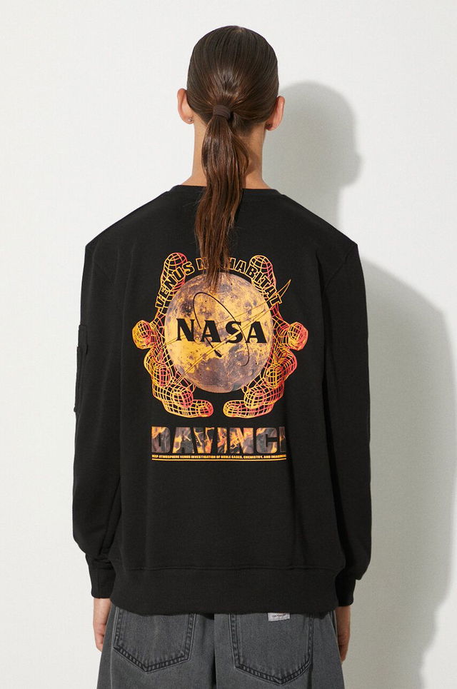 NASA Davinci Print Crewneck Sweatshirt