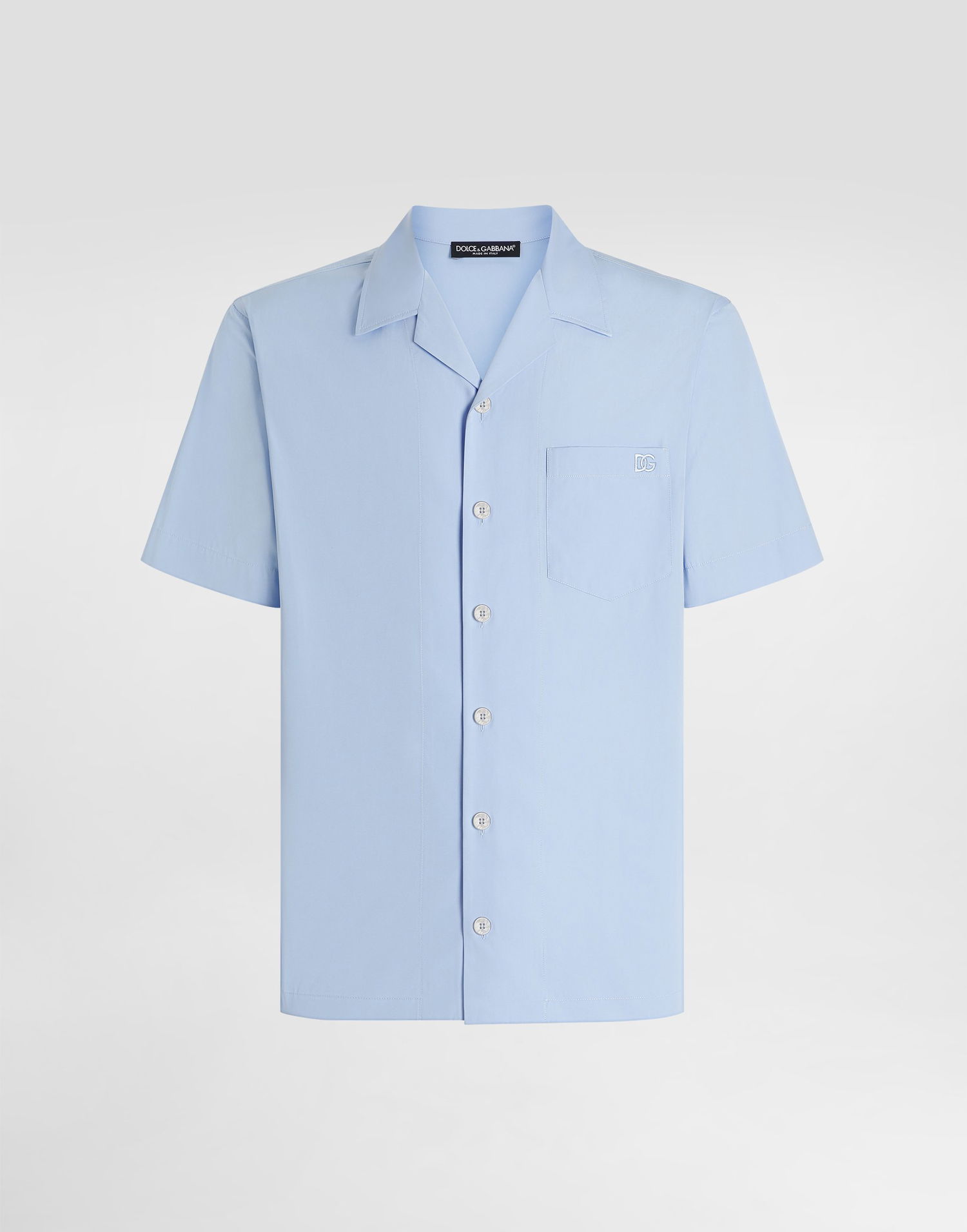 Риза Dolce & Gabbana Dolce & Gabbana Cotton Resort Shirt Синьо | G5NK2ZGJ745B0074, 0