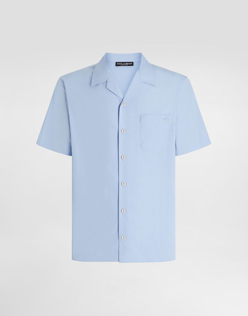 Риза Dolce & Gabbana Dolce & Gabbana Cotton Resort Shirt Синьо | G5NK2ZGJ745B0074