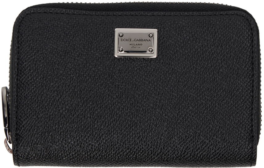 Портфейл Dolce & Gabbana Black Dauphine Zip Bifold Wallet Черно | BP2522AG219, 0