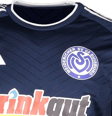 Фланелка adidas Originals MSV Duisburg 2024/2025 Soccer Jersey with Chevron Pattern Тъмно синьо | msv4hr2649, 2