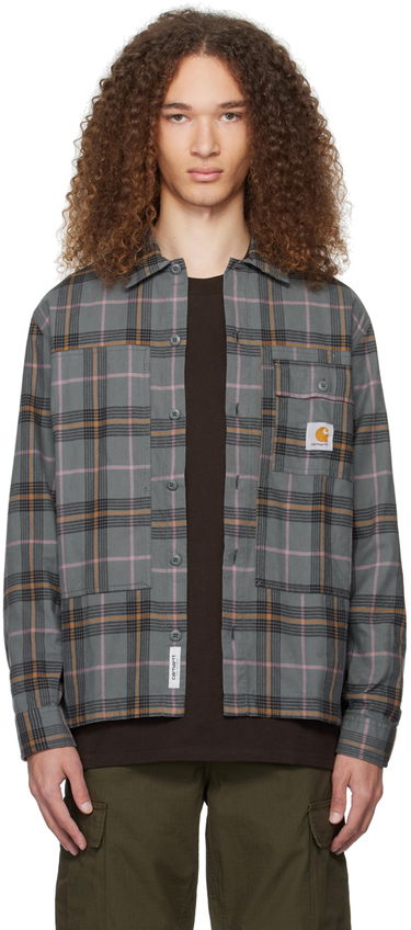 Риза Carhartt WIP Plaid Long Sleeve Button-Up Shirt Зелено | I032903, 0