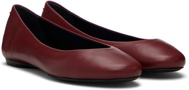 Кецове и обувки LANVIN 'The Ballerina' Flats Бургунди | FW-BAGA0H-NAPA-H25, 3