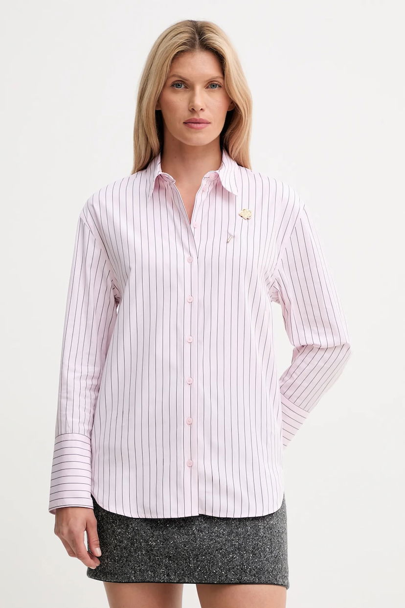 Риза KENZO Kenzo Relaxed Fit Striped Shirt Розово | FF62CH2549LU
