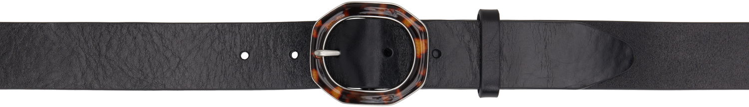 Колани rag & bone Rag & Bone Audrey Tortoiseshell Buckle Leather Belt Черно | WJW25SB1043LE43, 0