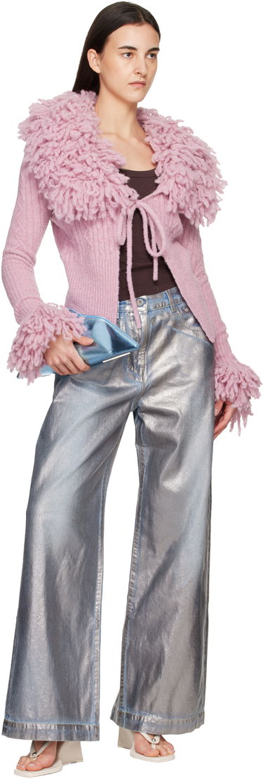 Дамска чанта The Attico Triangular Metallic '8.30 PM' Oversized Clutch Металик | 260WAH00001 LBT070AA, 3