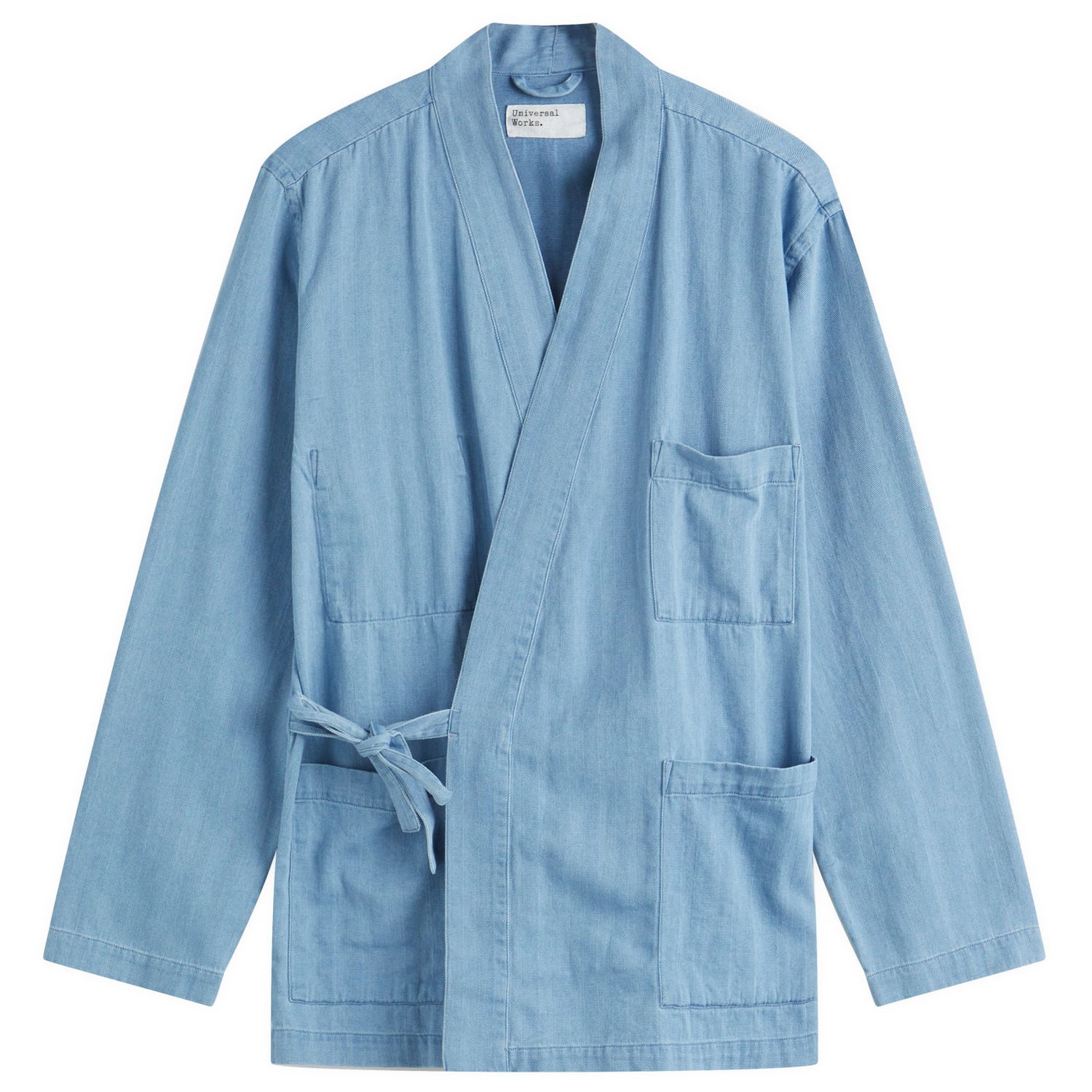 Яке Universal Works Universal Works Herringbone Kyoto Work Jacket, Size Large Синьо | 32662-WSI, 0