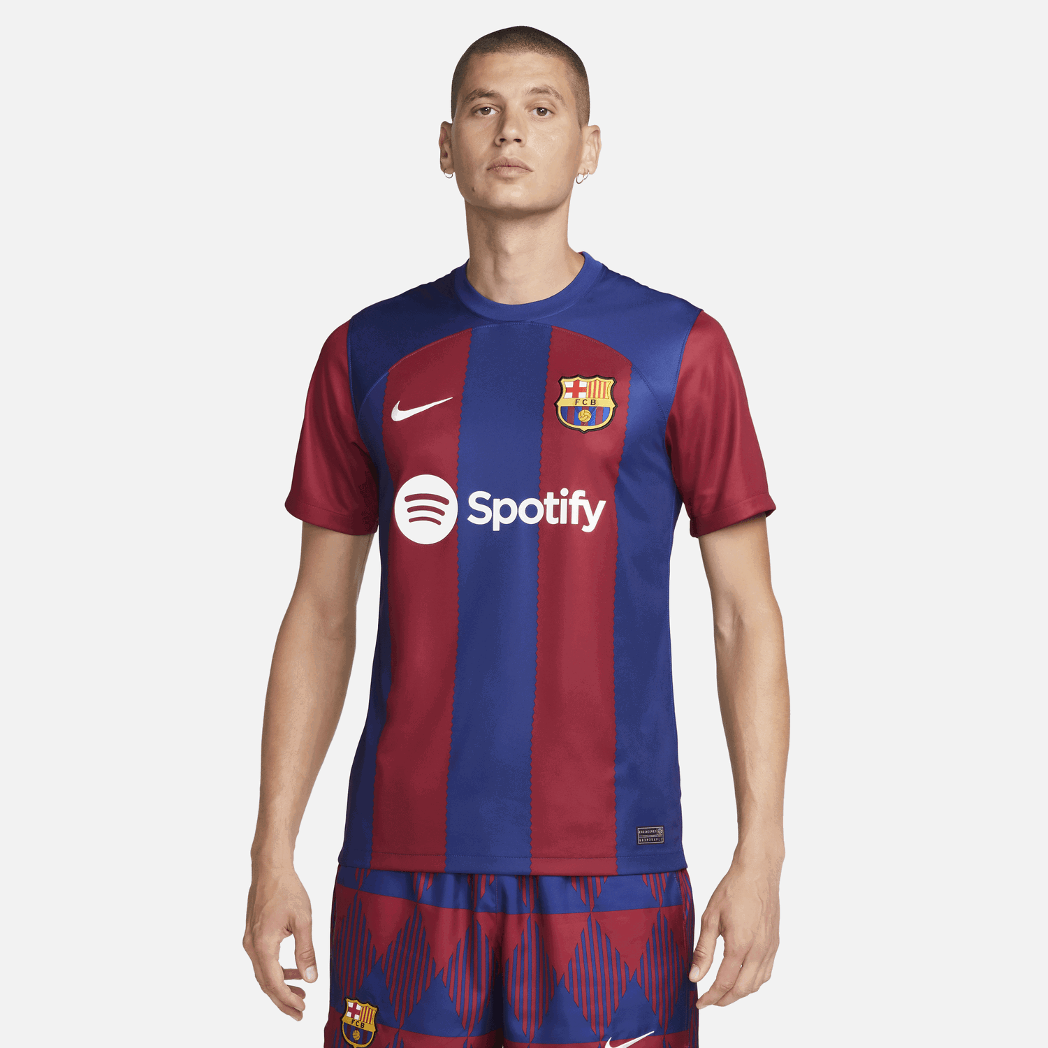 Фланелка Nike fotbalový dres Dri-FIT FC Barcelona Stadium Тъмно синьо | DX2687-456, 0