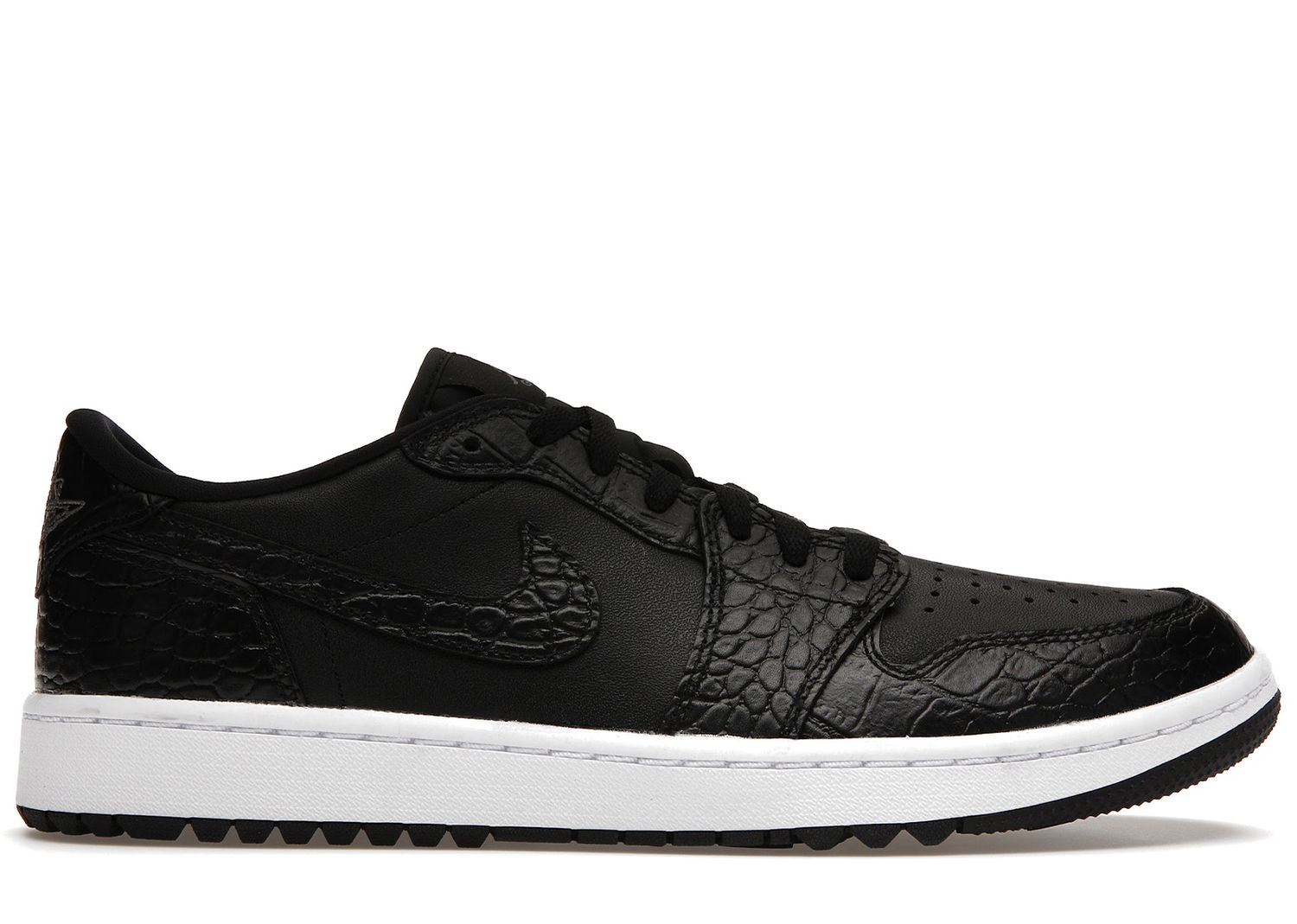 Кецове и обувки Jordan Jordan 1 Retro Low Golf Black Croc Черно | DD9315-003, 0