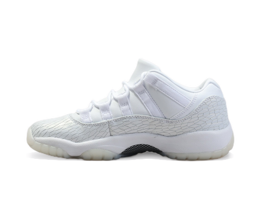 Кецове и обувки Jordan Air Jordan 11 Retro Low Premium "Frost White" GS Бяло | 897331-100