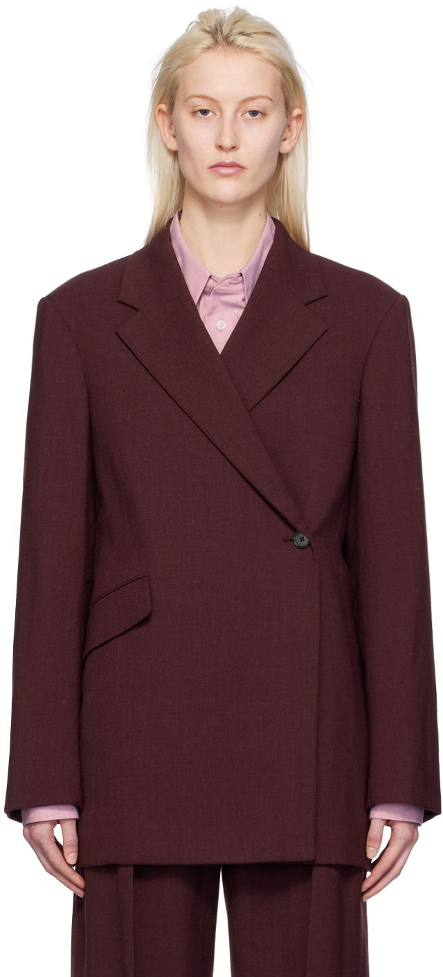 Тренчкот The Row Single-Breasted Blazer Червено | 7771-W2921, 0