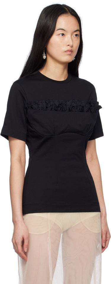 Тениска Simone Rocha Simone Rocha Balconette Bust Detail T-Shirt Бяло | 5323 0553, 4