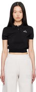 Alexanderwang.t 3D Logo Mesh Cropped Polo