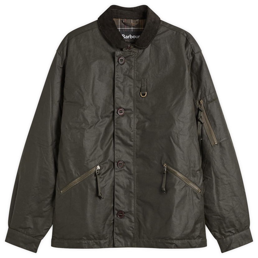 Яке Barbour Heritage + Hanger Wax Deck Jacket Зелено | MWX2478OL99