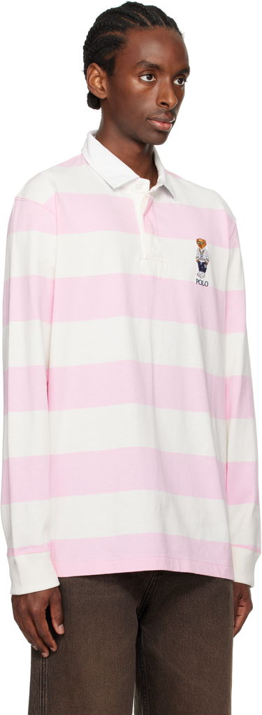 Поло тениска Polo by Ralph Lauren Ralph Lauren Classic Fit Polo Bear Rugby Jersey Polo Розово | 710973144001, 4