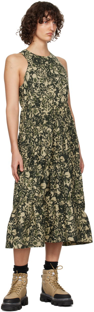 Pокля YMC YMC Haven Midi Dress Зелено | Q1UAH, 3