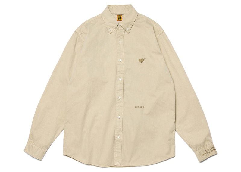 Риза Human Made Long Sleeve Shirt Бежово | HM25SH011