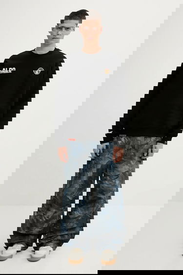 Суитчър AAPE by A Bathing Ape Aaper Crew Neck Sweatshirt with graphic Черно | AAPSWMB377XXN, 4