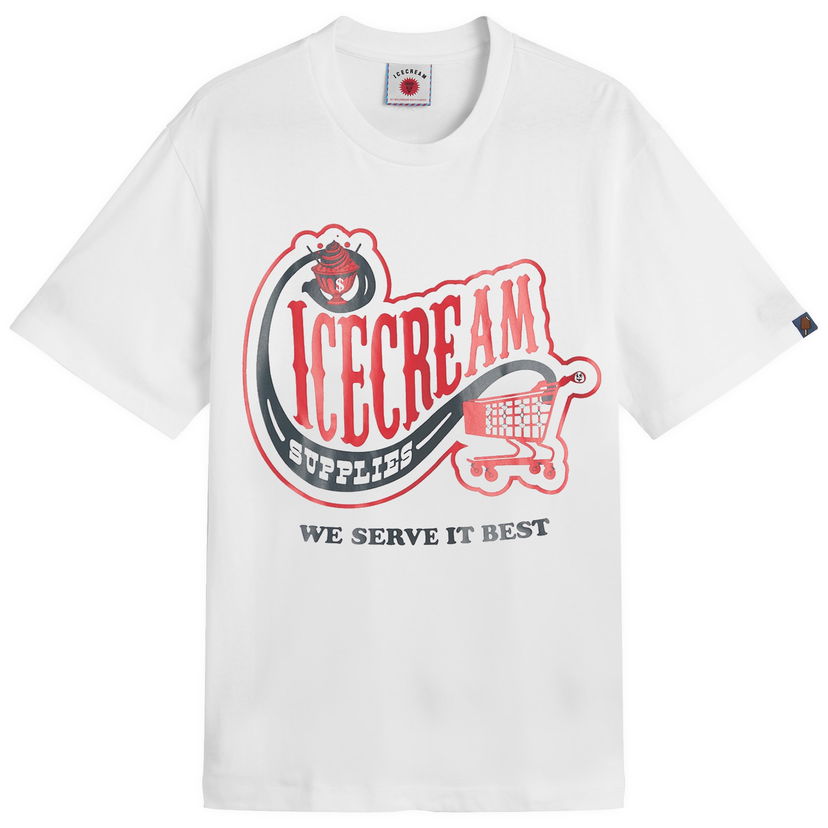 Тениска BBC IceCream ICECREAM Convenience Store Graphic T-Shirt, Size Large Бяло | IC25349-WHT