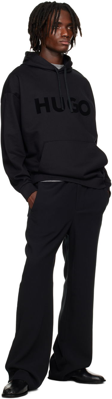Суитчър BOSS Logo Bonded Hoodie Черно | 50529090, 3