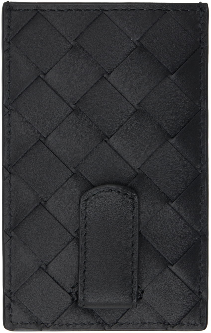 Портфейл Bottega Veneta Intrecciato Card Holder Черно | 755764 VCPQ3, 1
