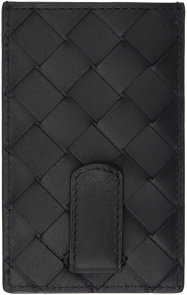 Портфейл Bottega Veneta Intrecciato Card Holder Черно | 755764 VCPQ3, 1