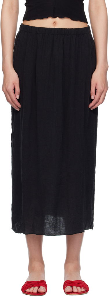 Пола Baserange Baserange Folio Midi Skirt Черно | SKFO-LC-SU25, 0