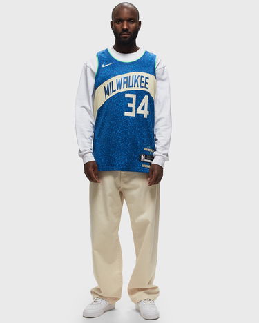 Фланелка Nike Dri-FIT NBA Swingman Giannis Antetokounmpo Milwaukee Bucks City Edition 2023/24 Jersey Тъмно синьо | DX8509-407, 3